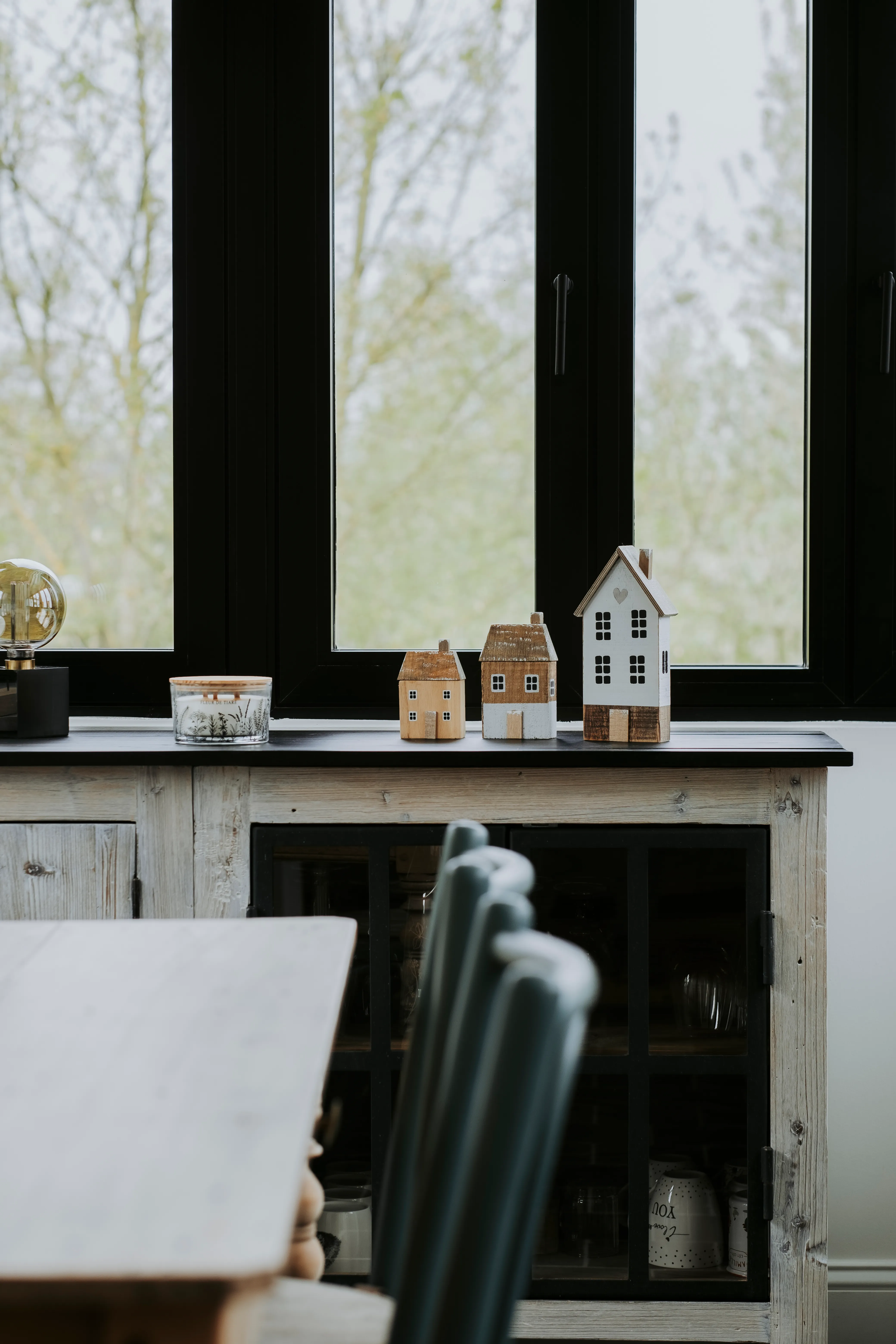 Intérieur chaleureux du gîte