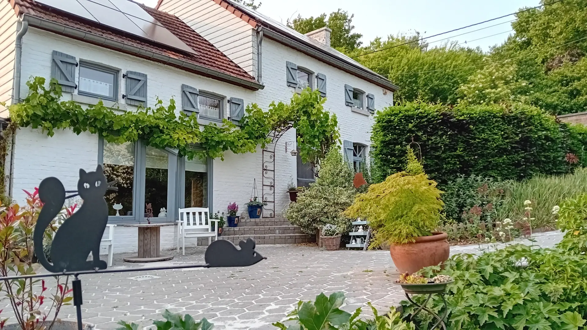 Le gîte L'envol des oies sous les arbres, une longère rénovée au cœur de la campagne hesbignonne